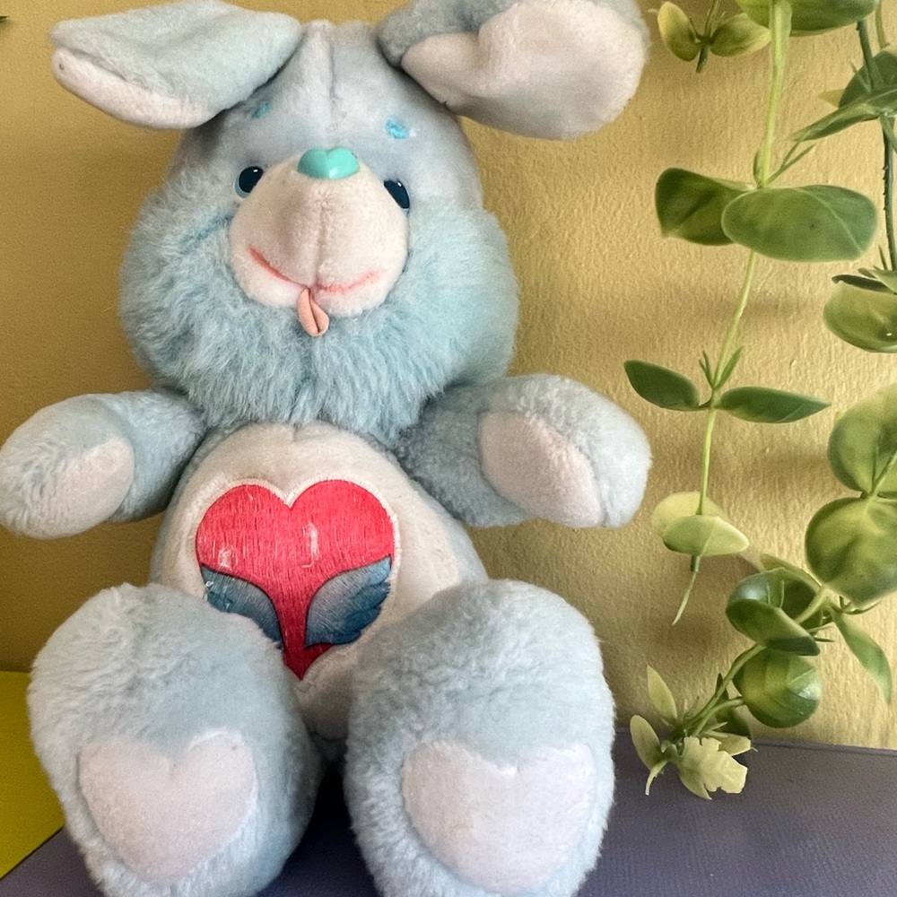 Vintage Care Bears Cousin Swift Heart Rabbit Plush